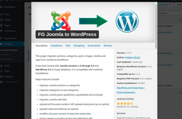 Migrate Joomla to Wordpress using docker in 15 minutes